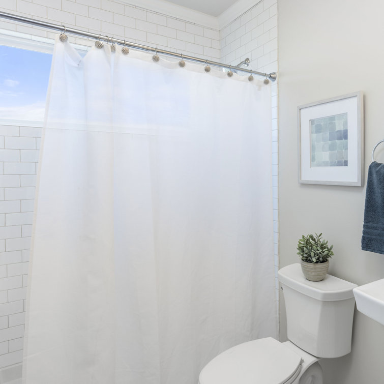 Laura Ashley Vinyl Solid Color Shower Curtain Liner & Reviews Wayfair